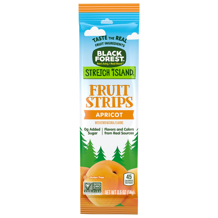 Stretch Island Fruit Strips, Apricot - Black Forest, 0.5 Oz Pack (Case of 30)