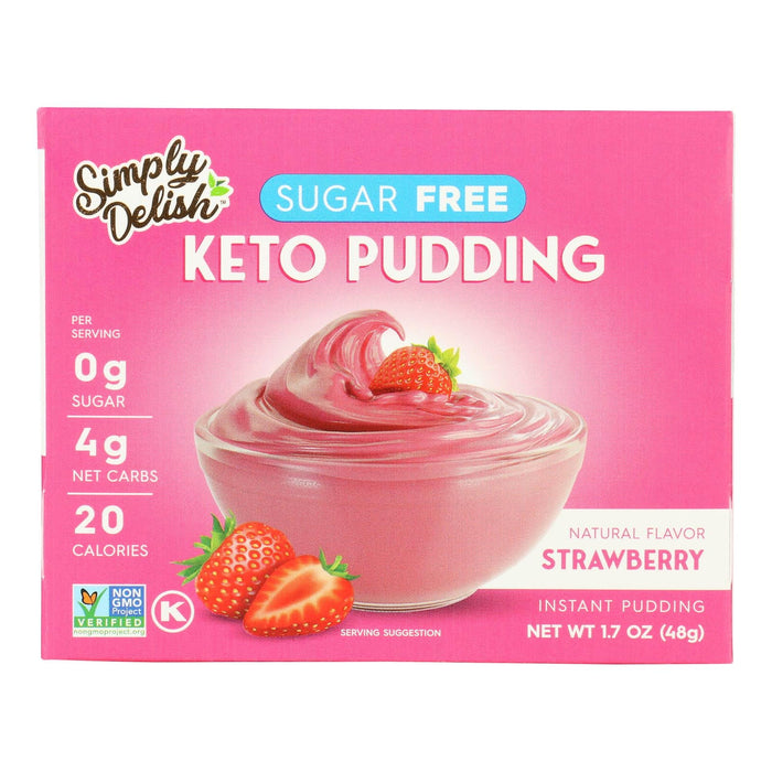 Simply Delish Strawberry Pudding Mix (6 Pack, 1.7 Oz)