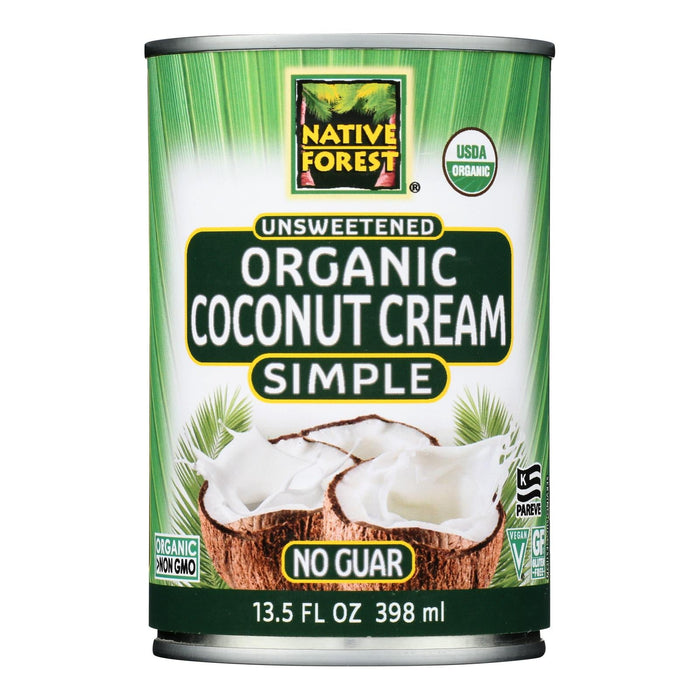 Native Forest Organic Simple Unsweetened Coconut Cream - 13.5 fl oz (Case of 12)