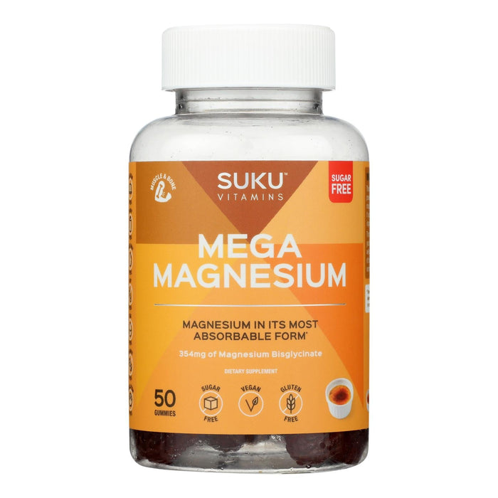 Suku Vitamins Mega Magnesium Grape Blackberry Gummies - 50 Count