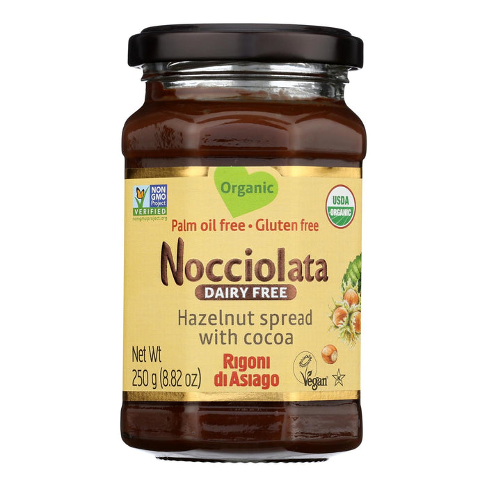 Nocciolata Organic Hazelnut Cocoa Dairy-Free Spread - Case of 6 - 8.82 Oz Jars