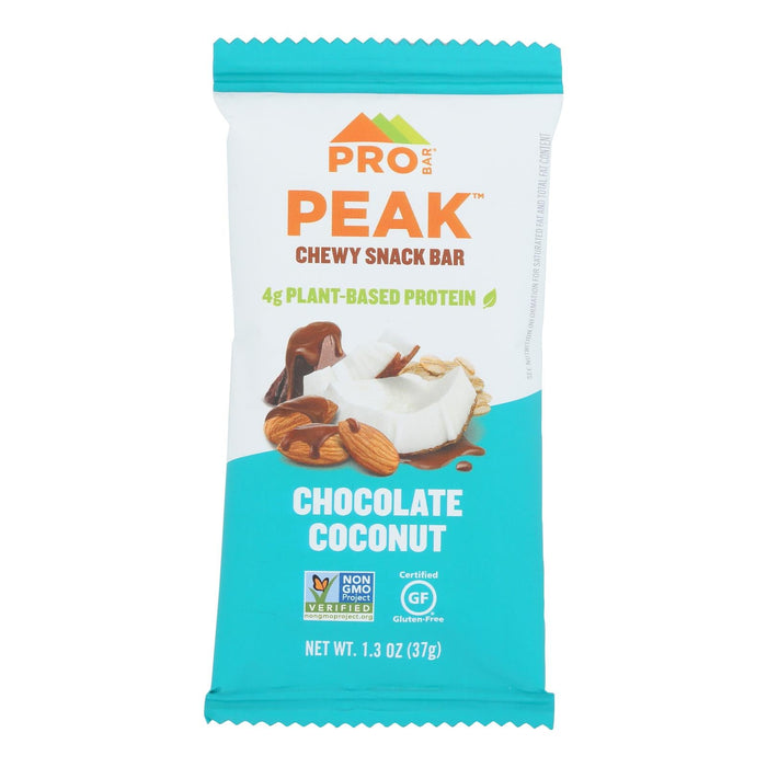 Pro Bar Peak Snack Chew Chocolate Coconut - 12 Pack - 15.6 oz Total