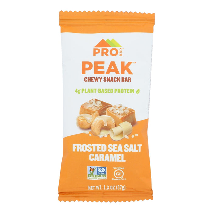 Pro Bar Peak Chew First Sea Salt Caramel - Case of 12 - 1.3 oz. Bars