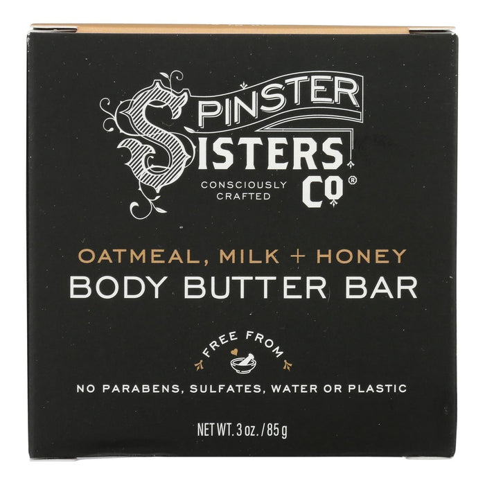 Spinster Sisters Oatmeal, Milk & Honey Body Butter Bar - 3 Oz.