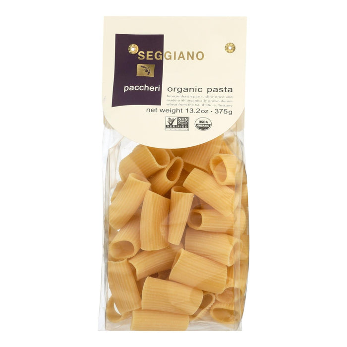 Seggiano Organic Tuscan Paccheri Pasta, 6 - 13.2 oz. Packs