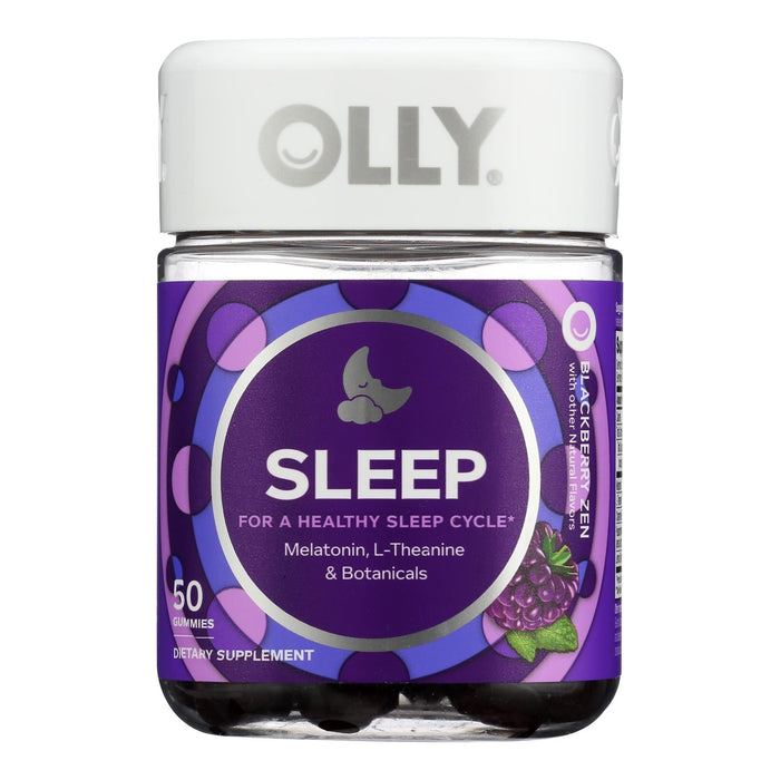 Olly Restful Sleep Aid Gummies, Blackberry, 50 Count (Pack of 3)