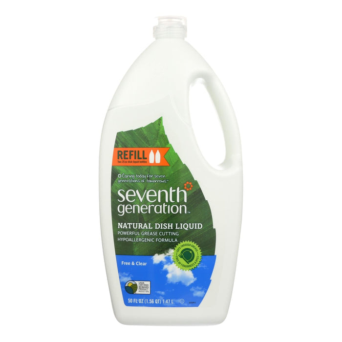 Seventh Generation Dish Liquid Free & Clear - 3 x 50 fl. oz