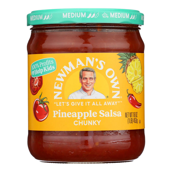 Newman's Own Salsa Pineapple - 16 Oz - Case of 8