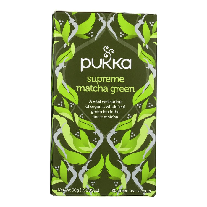 Pukka Organic Supreme Matcha Green Tea, 20 Sachets (Case of 4)