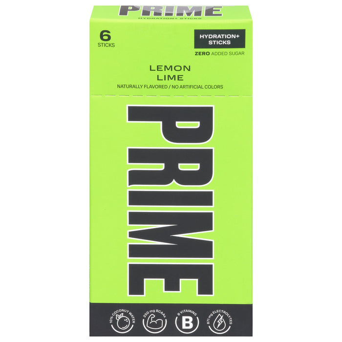 Prime Hydration Stick - Lemon Lime - 6 Sticks x 9.84 Grams