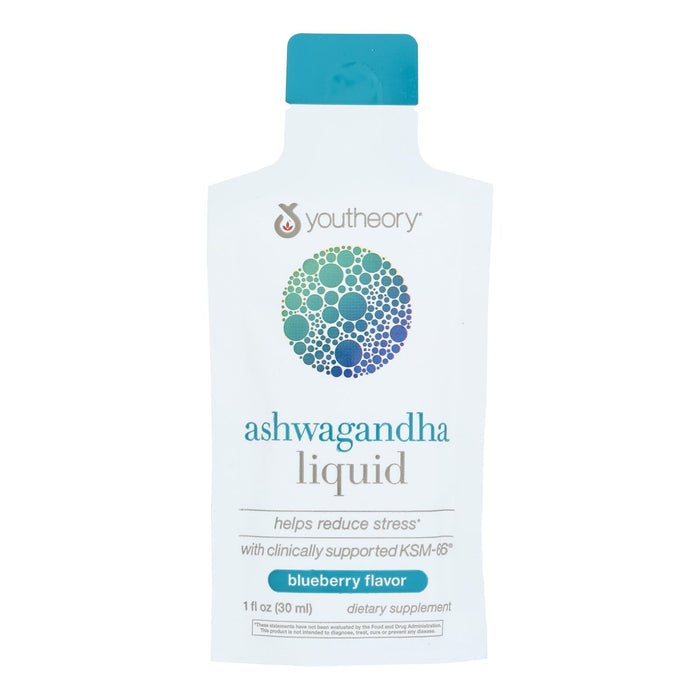 Youtheory Liquid Ashwagandha Blueberry - 12 Pack, 1 Fl Oz