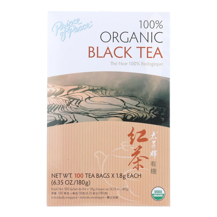 Prince of Peace Organic Black Tea: 100 Tea Bags for Rich, Aromatic Flavor