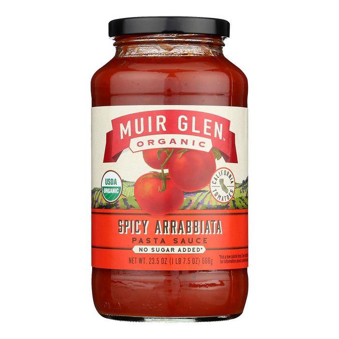 Muir Glen Organic Spicy Arrabiata Pasta Sauce - 12 Pack - 23.5 Fl. Oz. Each