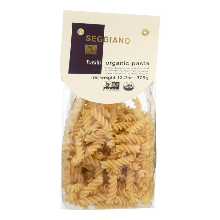 Seggiano Organic Fusilli Pasta - Premium Quality - Pack of 6 - 13.2 Oz Each