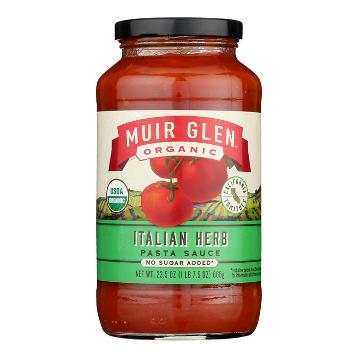 Muir Glen Organic Italian Herb Pasta Sauce - 23.5 Fl. Oz. (Case of 12)