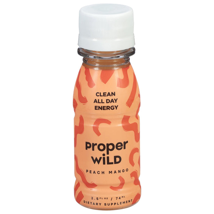 Wild Energy Shot Peach Mango - 12 Pack - 2.5 Fl. Oz. Cans