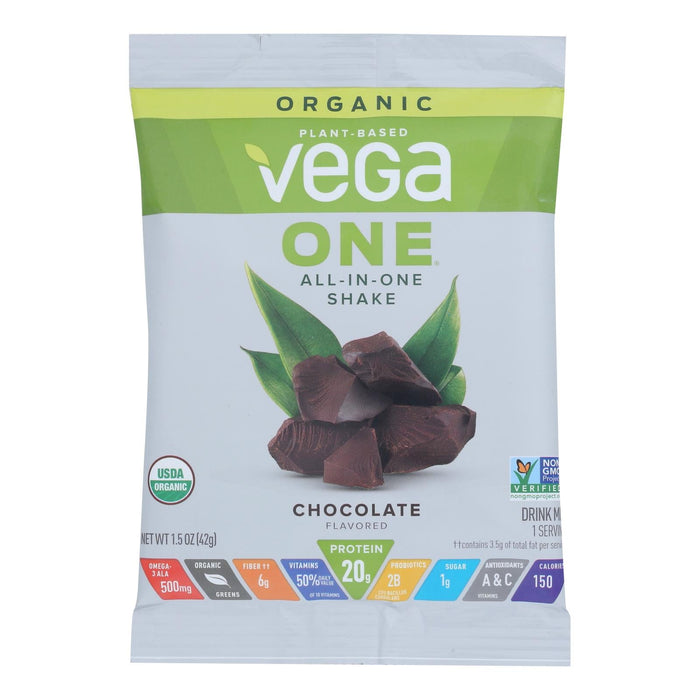 Vega Chocolate Shake Mix - Case of 10 - 1.5 Oz