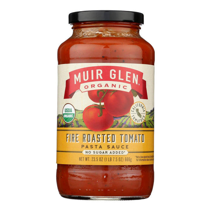 Muir Glen Fire Roasted Organic Tomato Pasta Sauce | 23.5 FL OZ, 12 Pack