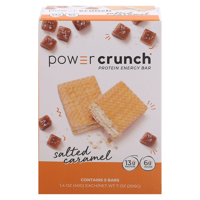 Power Crunch Bar - Salted Caramel - 5 Pack - 7 Oz - Case of 6