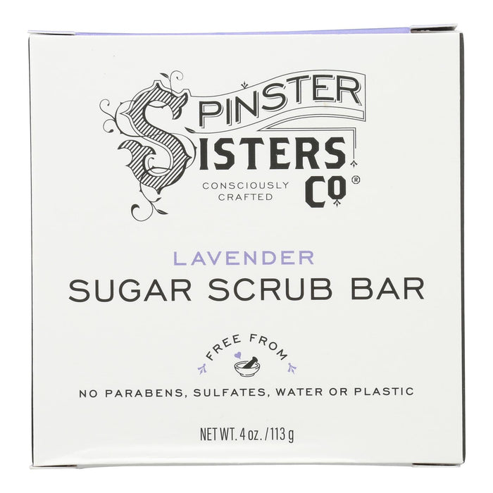 Sugar Lavender Scrub Bar by Spinster Sisters Company - 4 oz.