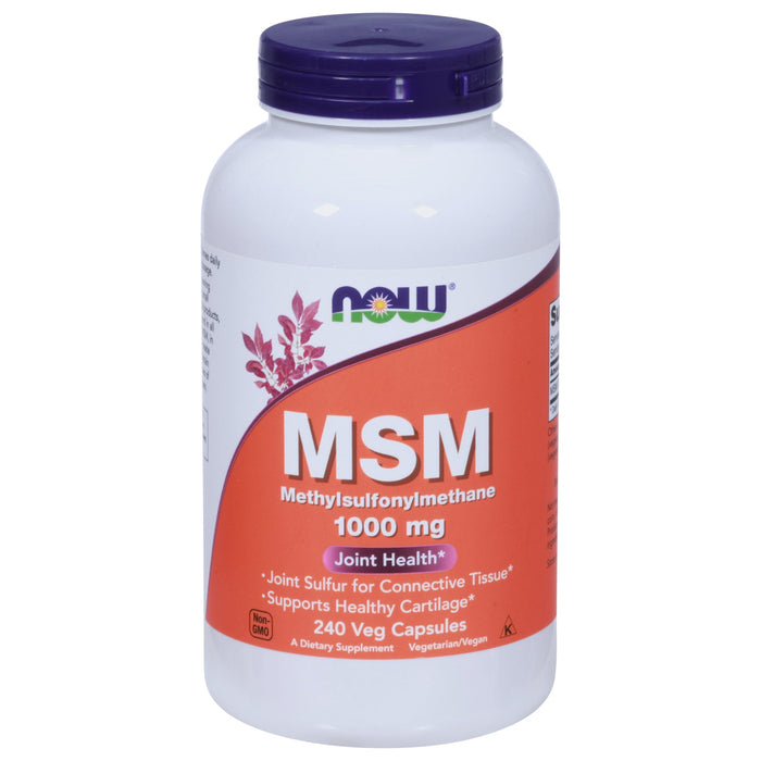 Now Foods MSM 1,000mg (Methylsulfonylmethane) - 240 Vegetarian Capsules