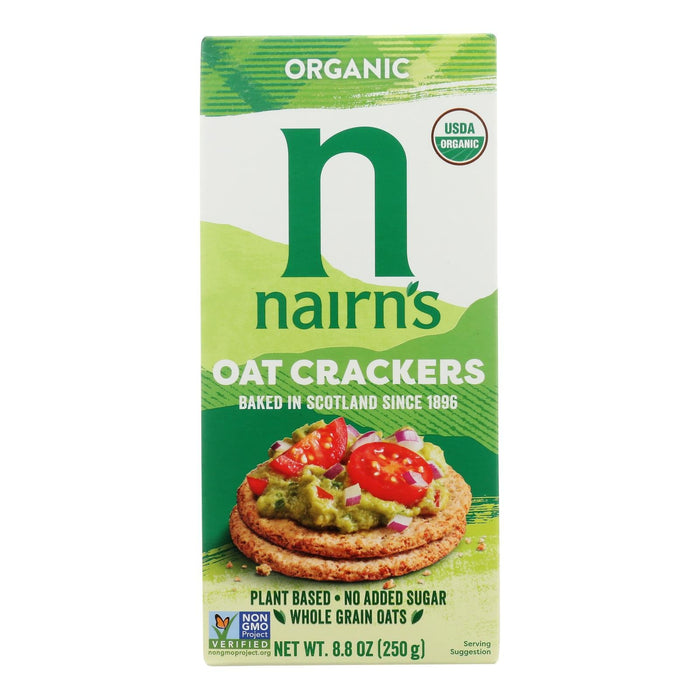 Organic Oat Crackers by Nairn's - 8.8 Oz (Pack of 8)