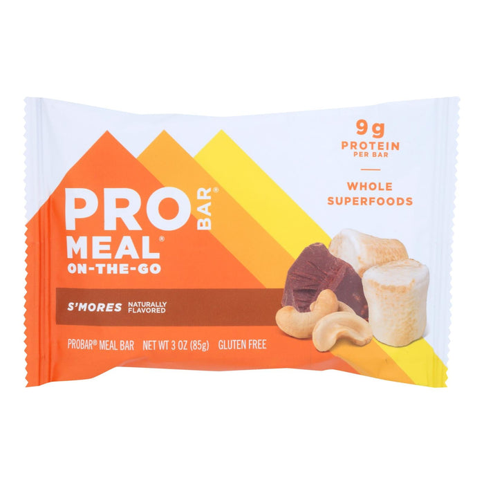 Pro Bar Organic Smores Meal Bar - Pack of 12 - 3oz Bars