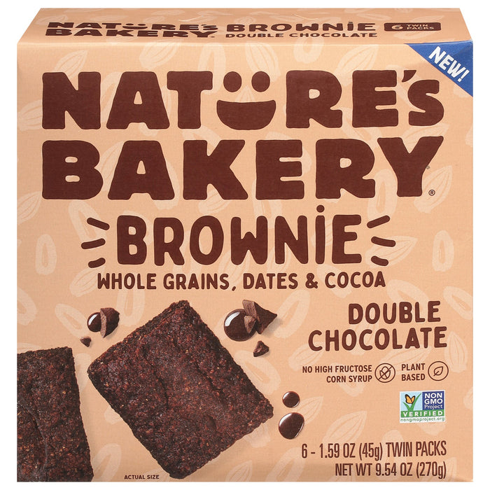 Natures Bakery Double Chocolate Brownie Bites 6-Pack (9.54 oz. Each)