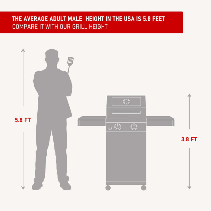 Mesa 200 | Stainless Propane Gas Grill