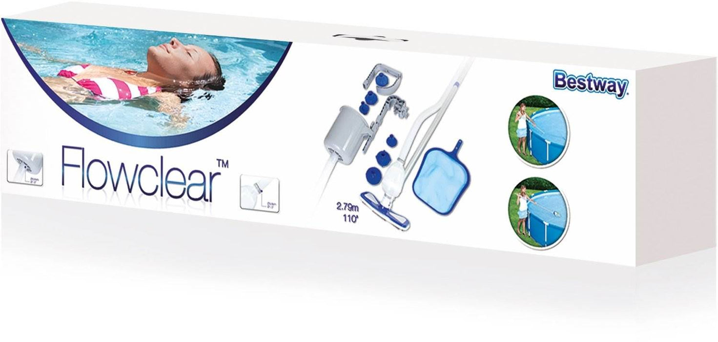 Bestway Frame Swimming Pool & Pool Cleaning Vacuum & Maintenance Accessories Kit