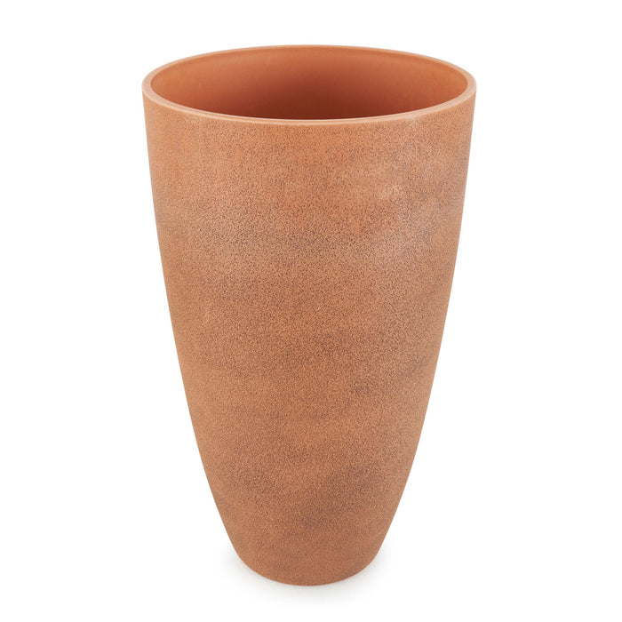 Algreen 43729 Acerra Weather Protected Recycled Composite Vase Planter Pot, Rust