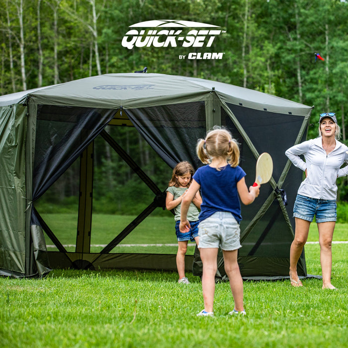 Clam Quick Set Escape Portable Canopy Shelter with Wind and Sun Panels (4 pack)