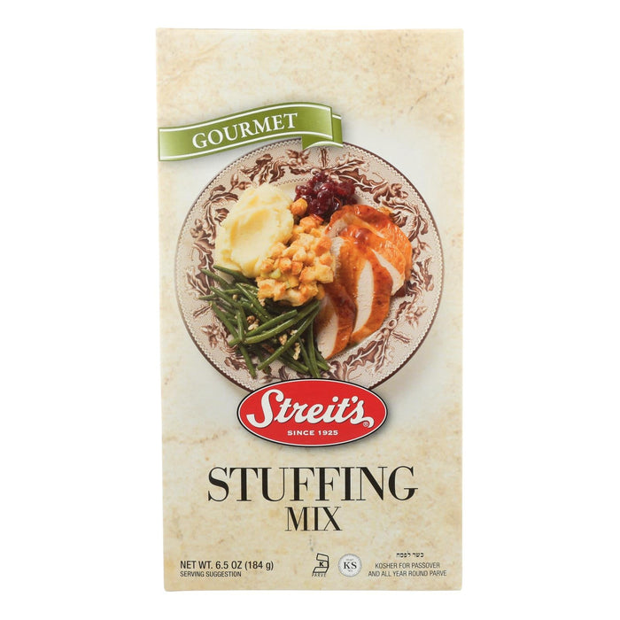 Streit's Classic Seasoned Stuffing Mix - Case of 12 - 6.5 Oz Each