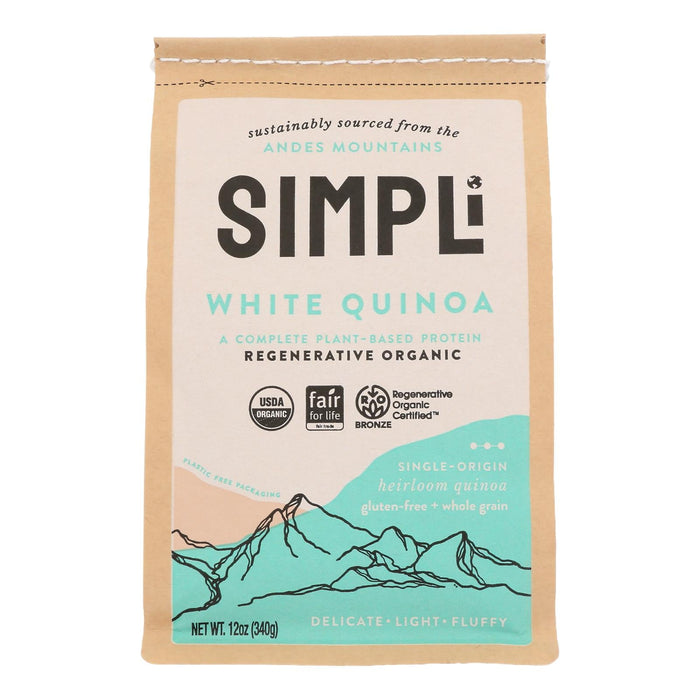 Simpli Quinoa, White Regenerate, 8 x 12 Oz