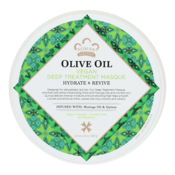 Nubian Heritage Masque Deep Treatment Olive Oil - 12 Oz