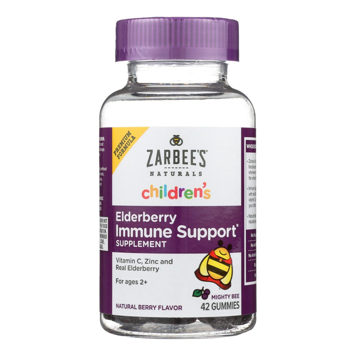 Zarbee's Naturals Elderberry Immune Support Gummies for Kids, 42 Count