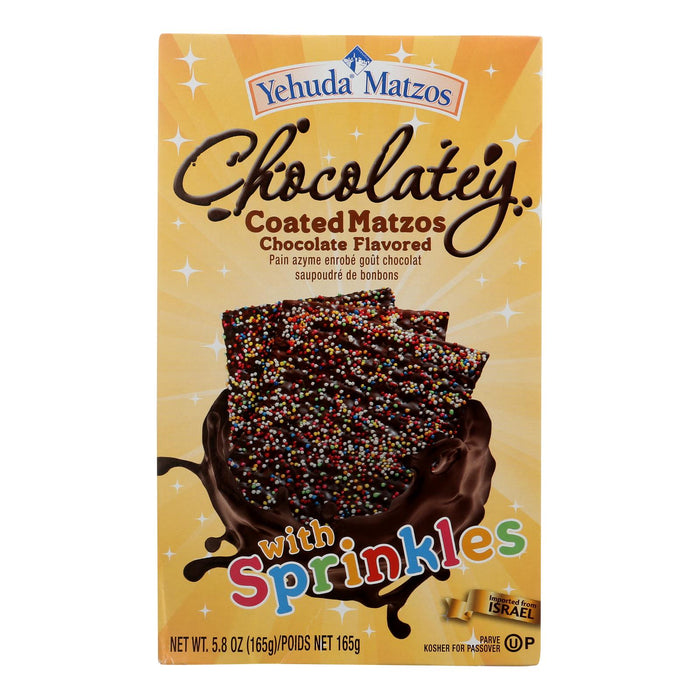 Yehuda Chocolatey Coated Matzos - 5.8 Oz Pack of 12