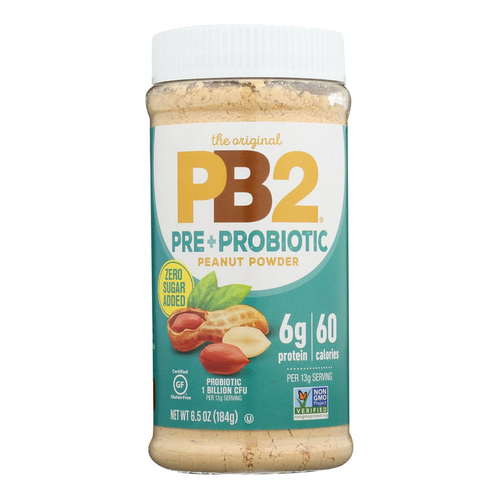 Pb2 - Pre+Probiotic Peanut Powder - Box of 6 - 6.5 Oz