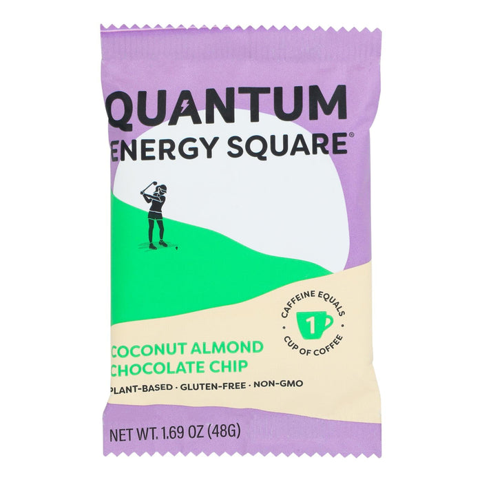 Quantum Energy Squares - Bar Coconut Almond Chip - Cs Of 8-1.69 Oz