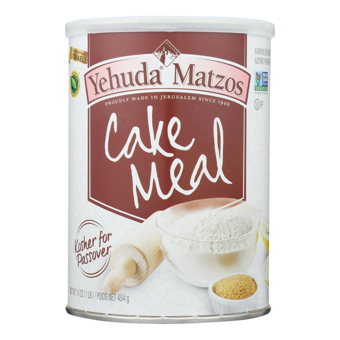 Yehuda Kosher For Passover Cake Meal Canister - 16 Oz Case of 12