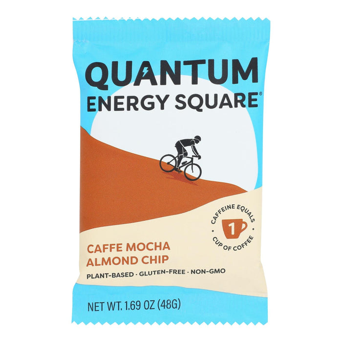 Quantum Energy Squares - Bar Caffe Mocha Almond Chip - Case of 8 - 1.69 oz