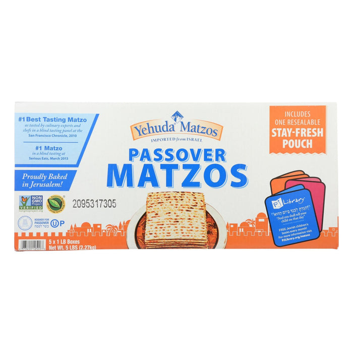 Yehuda Matzo Regular - Passover - Case of 6 - 5 Lb. Boxes