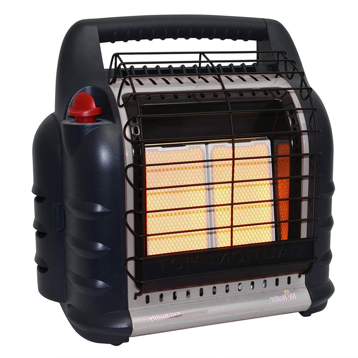 Mr. Heater MH18B 18,000 BTU 450 Sqft Big Buddy Portable Propane Gas Heater, Grey