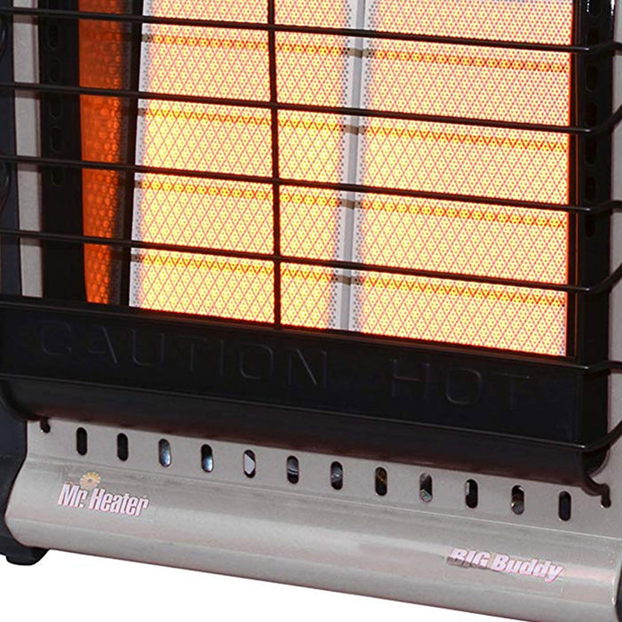 Mr. Heater MH18B 18,000 BTU 450 Sqft Big Buddy Portable Propane Gas Heater, Grey