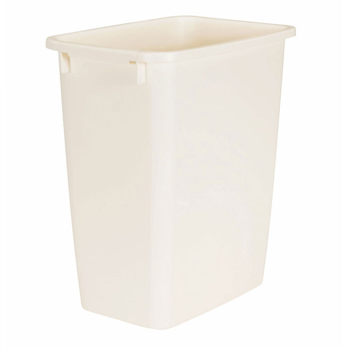 Rubbermaid 21 Quart Rectangular Kitchen Wastebasket Trash Can, Bisque (4 Pack)