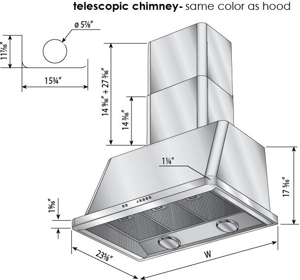 ILVE 48 in. Majestic Glossy Black Wall Mount Range Hood with 600 CFM Blower, UAM120BK