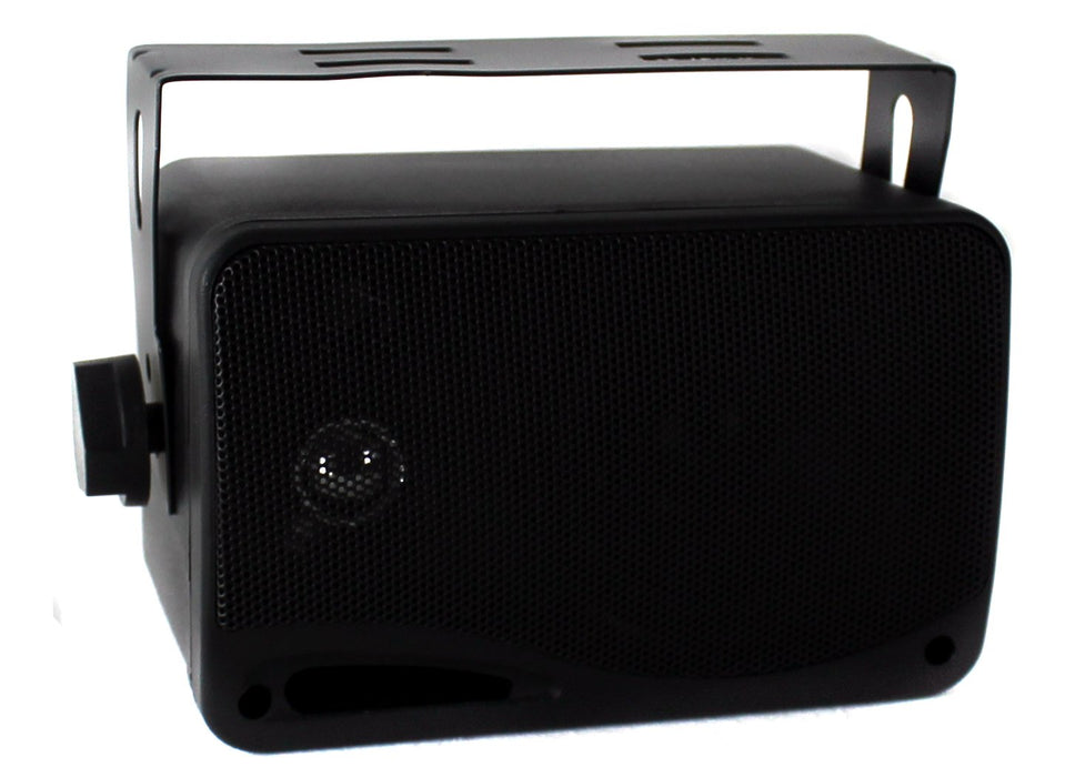 Pyle PLMR24B 3.5" 200 Watt 3-Way Weather Proof Mini Box Speakers (Refurbished)