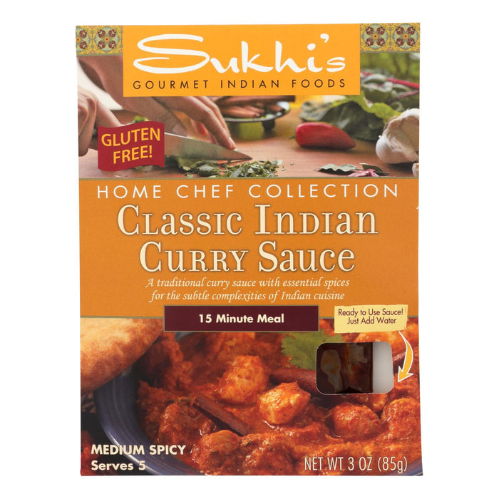 Sukhi's Gourmet Indian Food Classic Curry Sauce - 3 Oz - Case Of 6