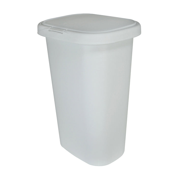 Rubbermaid 13 Gallon Rectangular Spring-Top Lid Wastebasket Trash Can (2 Pack)