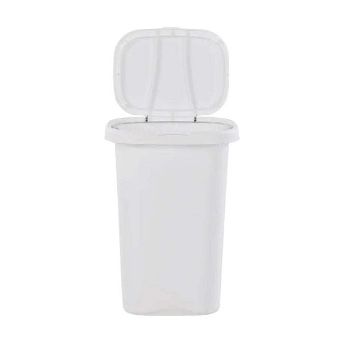 Rubbermaid 13 Gallon Rectangular Spring-Top Lid Wastebasket Trash Can (2 Pack)